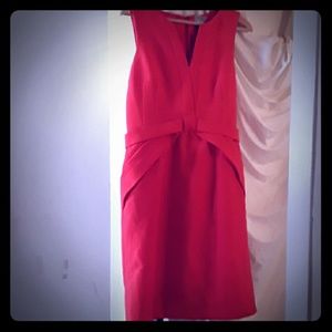 Modern coral orange "maeve" dress